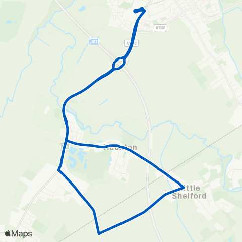 A2B Bus and Coach  map