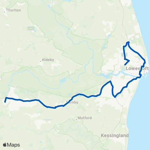 Borderbus  map