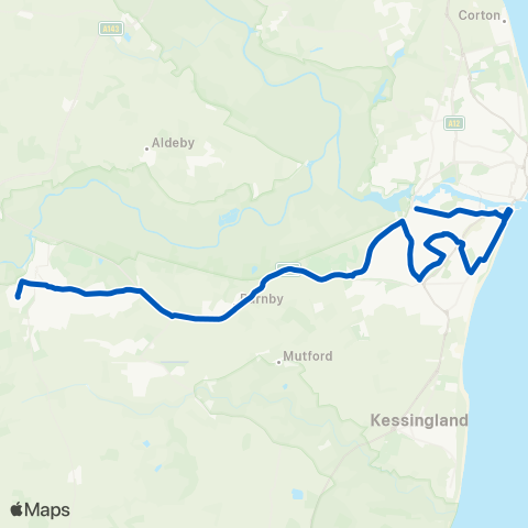 Borderbus  map