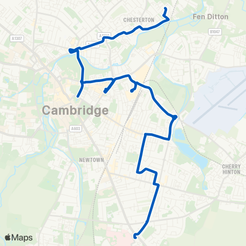 A2B Bus and Coach  map