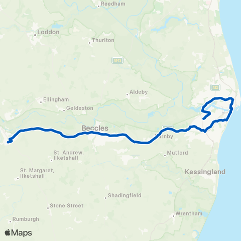 Borderbus  map
