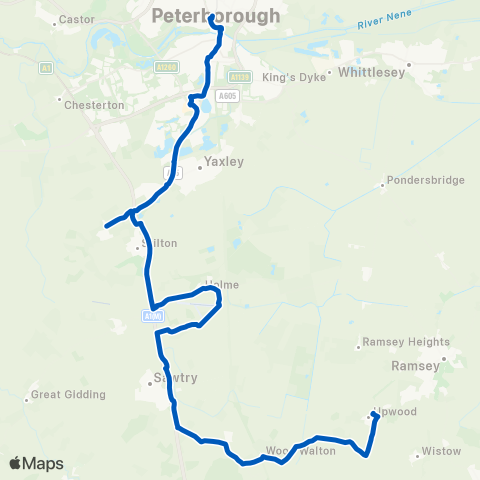 Dews Coaches Church Lane - Queensgate Bus Station map