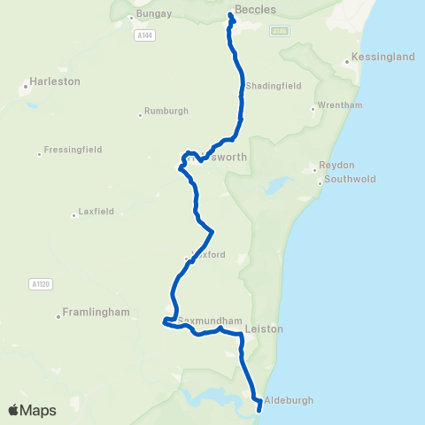 Borderbus  map