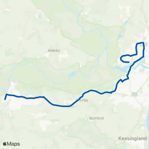 Borderbus  map