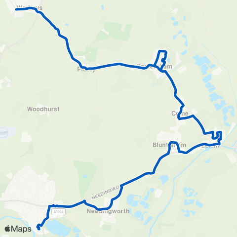 Dews Coaches New Road - Bus Station map