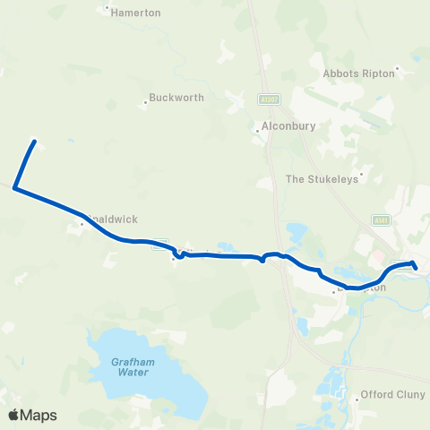 Dews Coaches Bus Station - Staunch Hill map