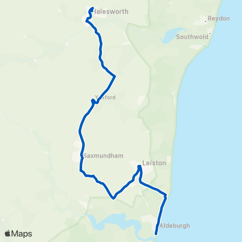 Borderbus  map
