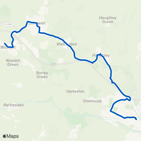 Dan's Coach Travel  map