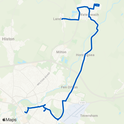 A2B Bus and Coach  map