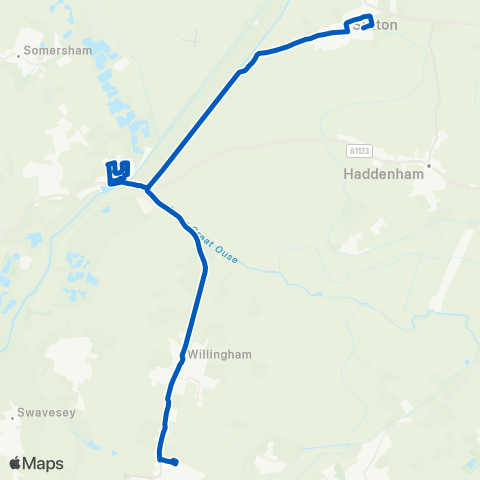 A2B Bus and Coach  map