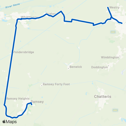 Dews Coaches New Road - Station Road map