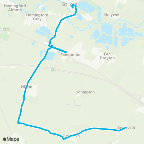 Central Connect  map