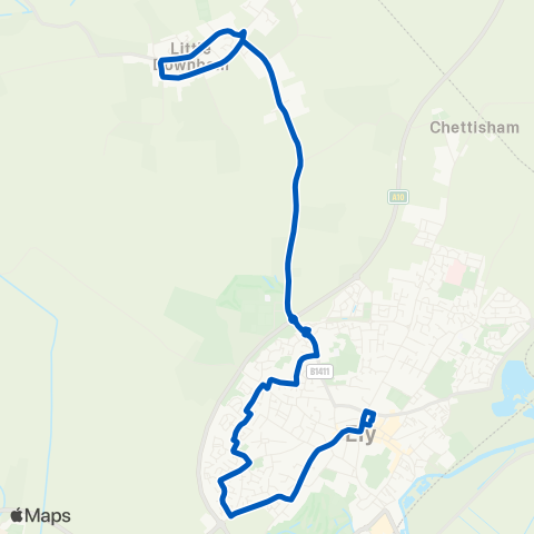 A2B Bus and Coach  map