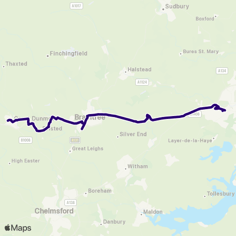 First Essex The Queen Victoria - Norman Way Schools map