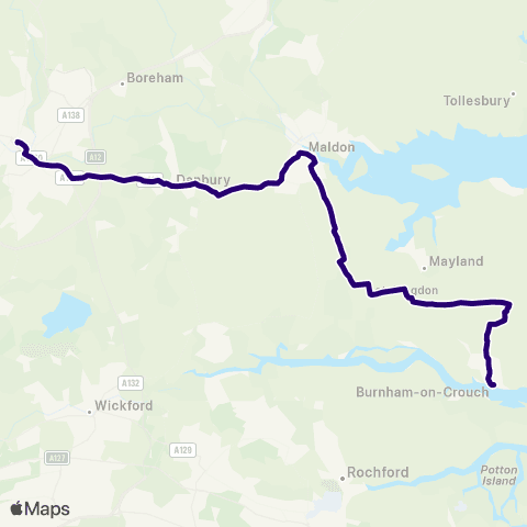 First Essex Clock Tower - Bus Station map