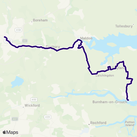 First Essex Clock Tower - Bus Station map