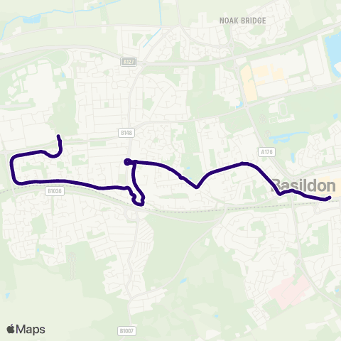 First Essex Fenton Way - Bus Station map