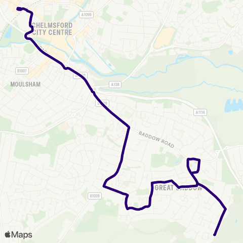 First Essex Bus Station - Bae Systems map