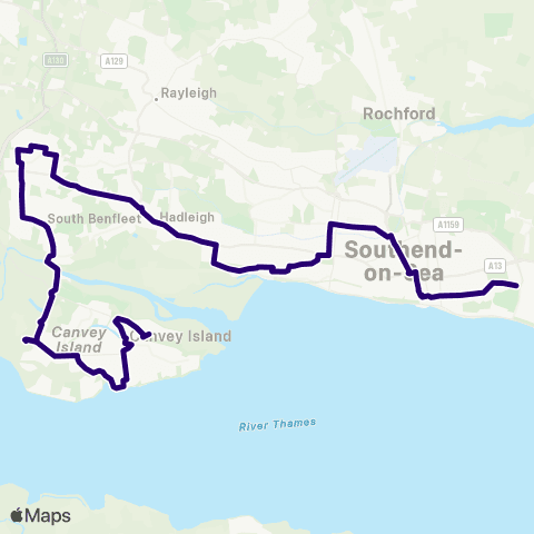 First Essex Seaview Road - Morrisons map