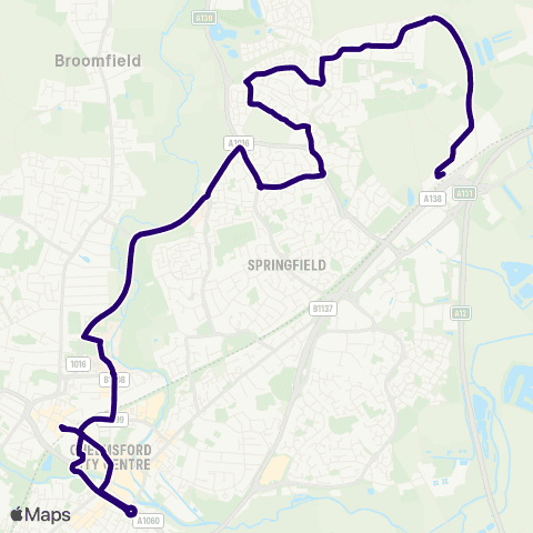 First Essex Station - Beaulieu Park Railway Station map