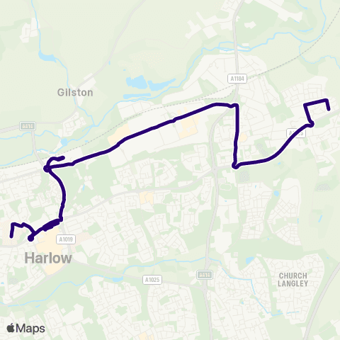 First Essex Princess Alexandra Hosp - Old Oak Way map