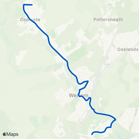 A2B Bus and Coach St Giles Road - Monk's Walk School map