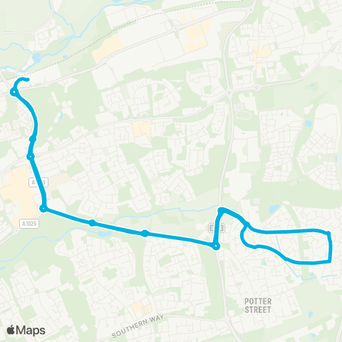 Central Connect Queensgate Bus Station - Commerce Road map