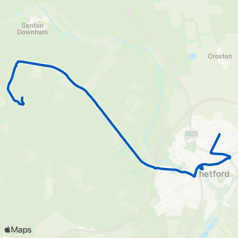 Coach Services High Lodge - Woodlands Drive map