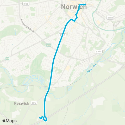 Central Connect Harford Park & Ride - Prince of Wales Rd map