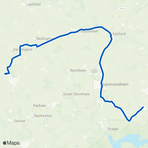Belle Coaches Thomas Mills School - Butchers Arms map