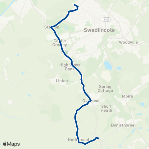 Diamond Bus East Midlands  map
