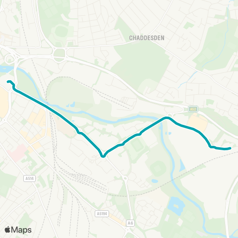 Arriva Derby The Wyvern - Bus Station map