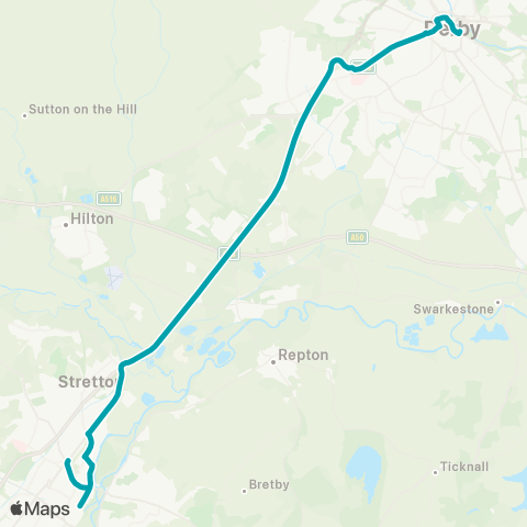 Arriva Derby Bus Station - Market Place map