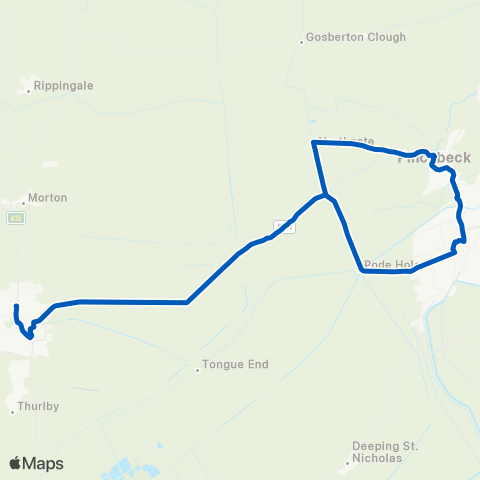 Delaine Buses  map