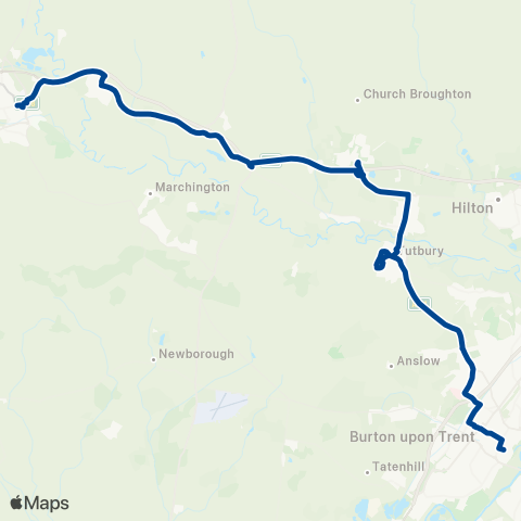 Diamond Bus East Midlands  map