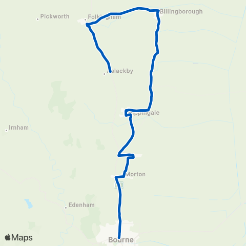Delaine Buses  map