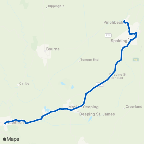 Delaine Buses  map