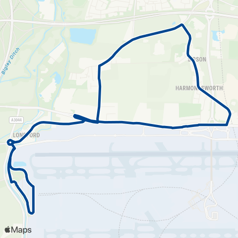 Diamond Bus South East Heathrow Term 5 - Heathrow Term 5 map