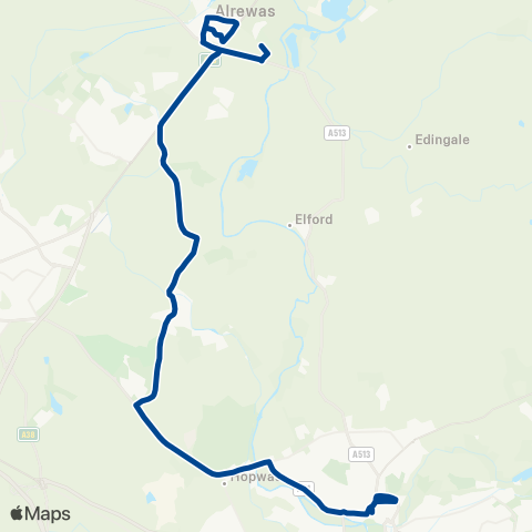 Diamond Bus East Midlands  map