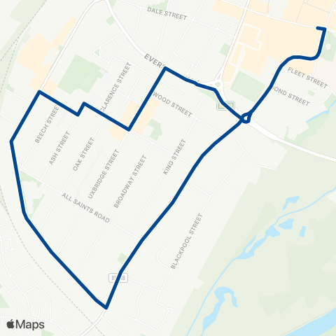Diamond Bus East Midlands  map