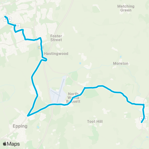 Central Connect  map