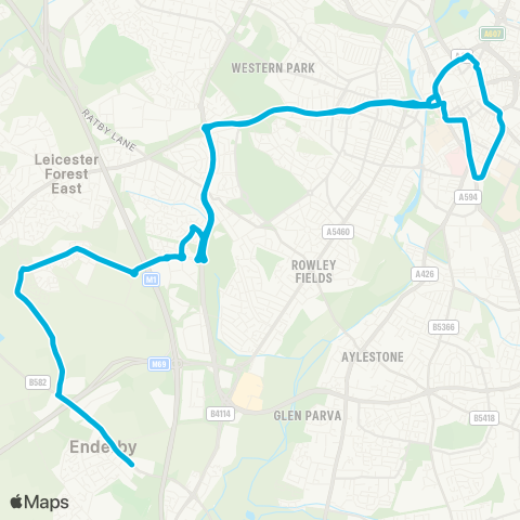 Central Connect  map