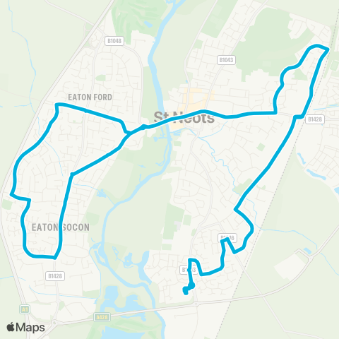 Central Connect  map