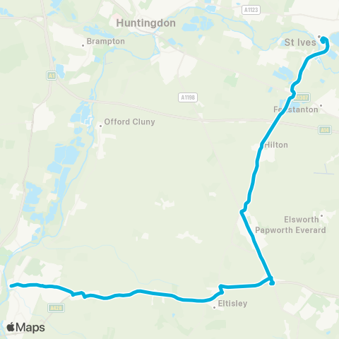 Central Connect  map