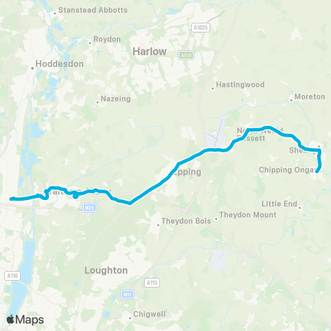 Central Connect  map