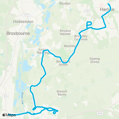 Central Connect  map