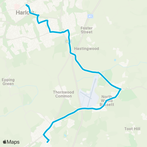 Central Connect  map