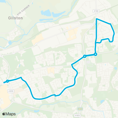 Central Connect  map