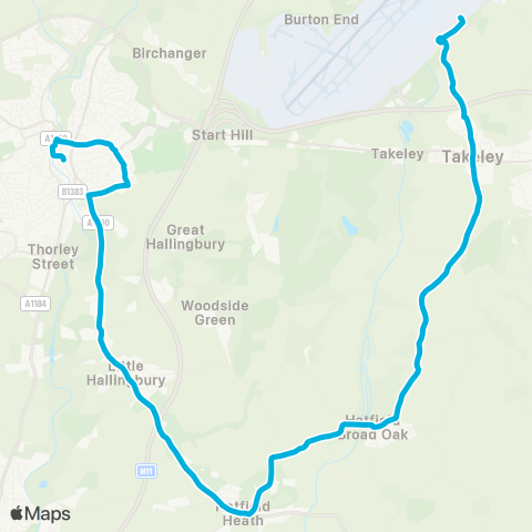 Central Connect  map