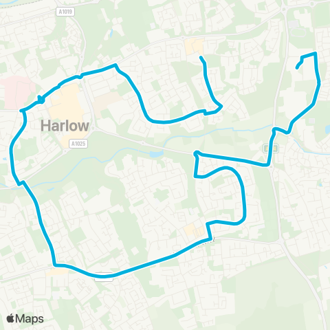 Central Connect  map